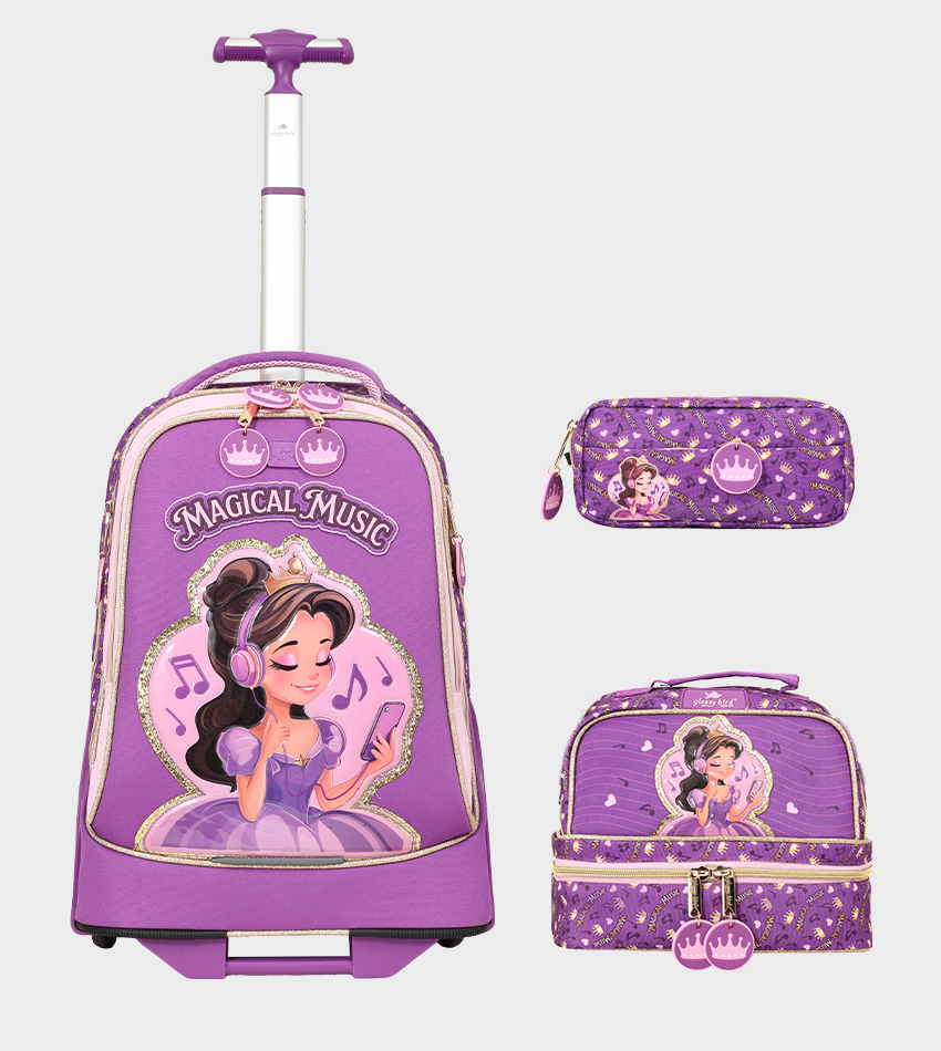 حقيبة مدرسية ترولي GB5655T-3 مقاس 18